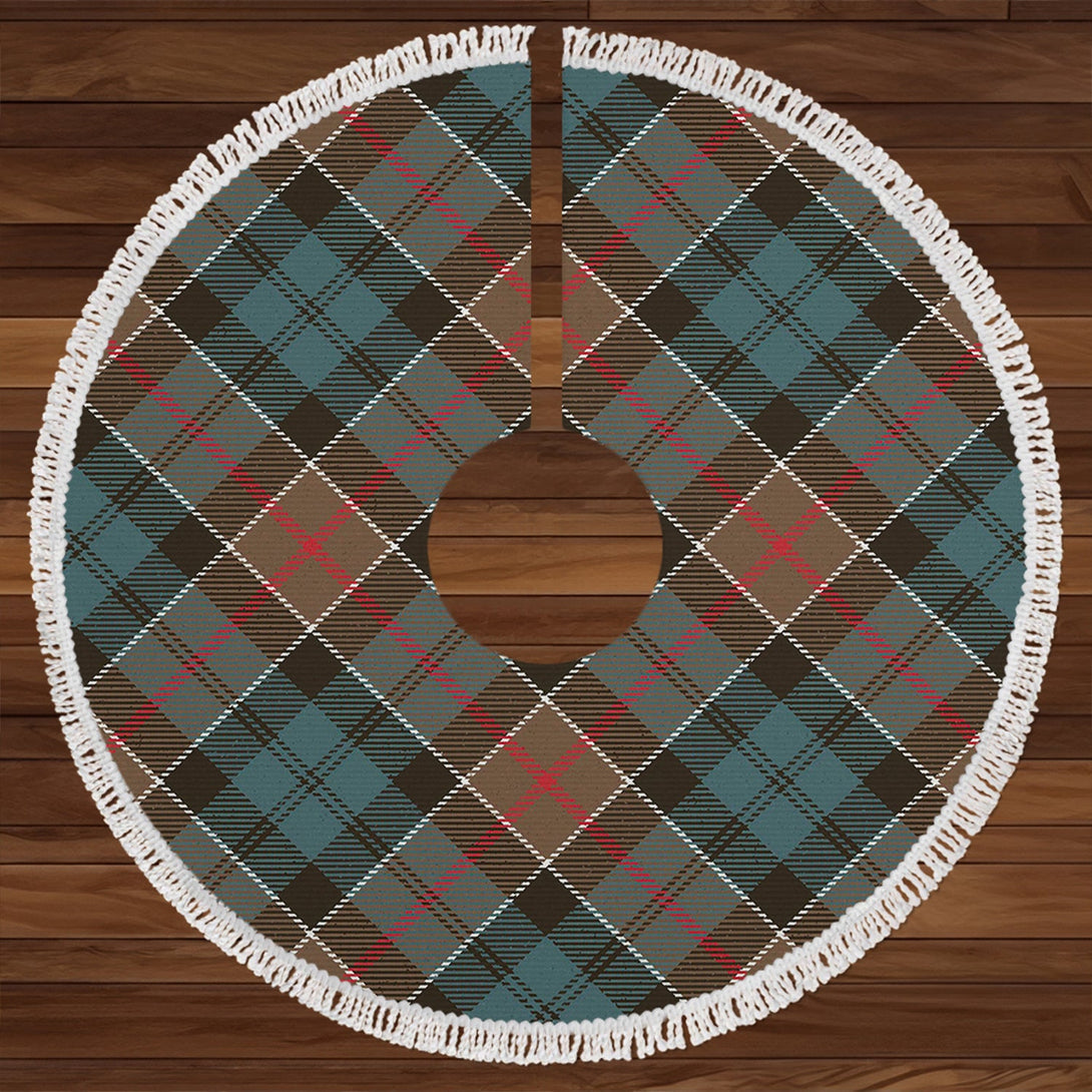 Colquhoun Weathered Clan Badge Tartan Christmas Tree Skirt