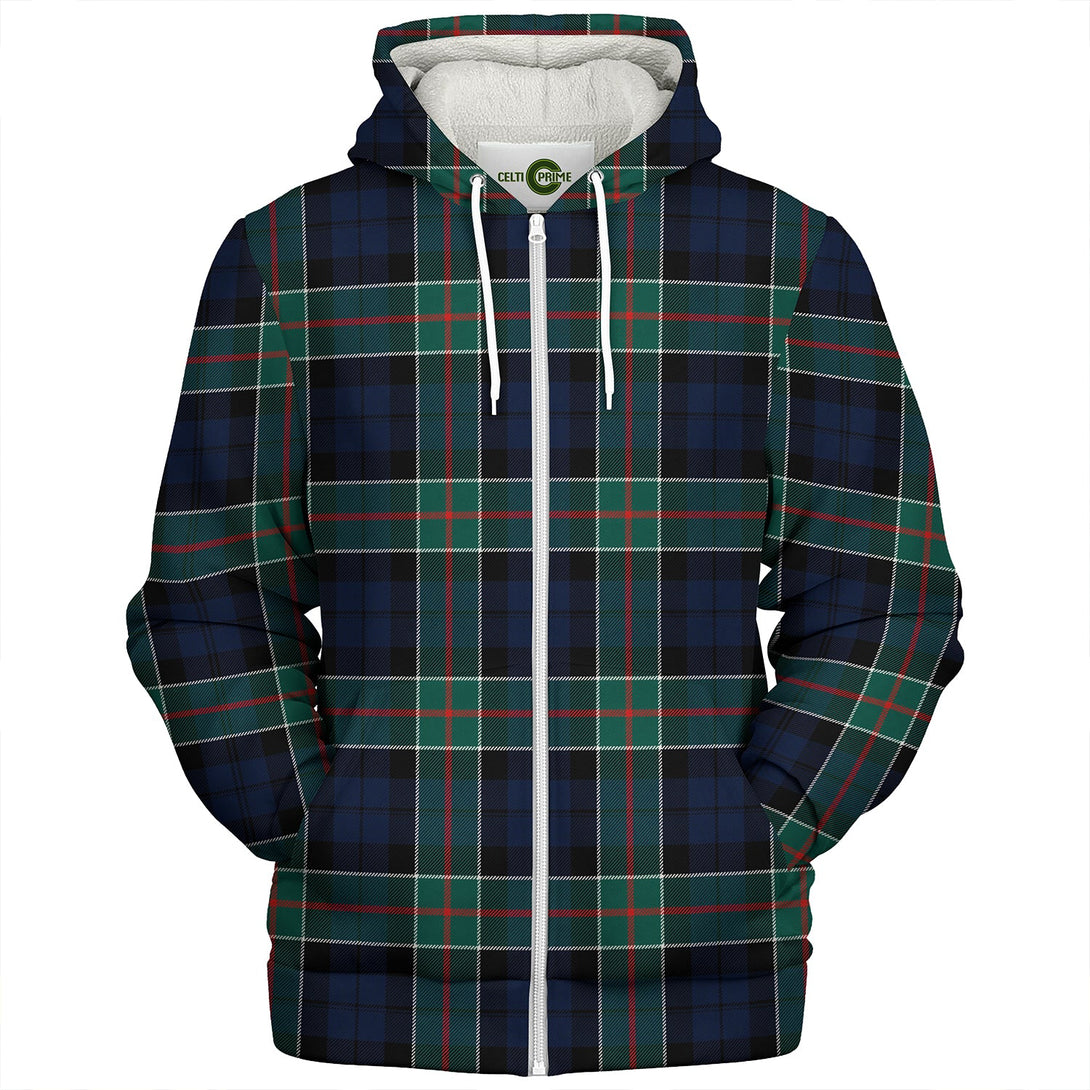 Colquhoun (Cowans) Modern Clan Badge Tartan Sherpa Hoodie