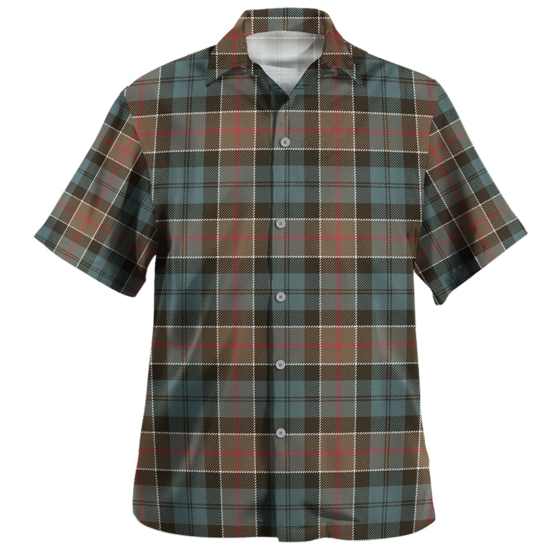 Colquhoun (Cowans) Weathered Clan Badge Tartan Hawaiian Shirt