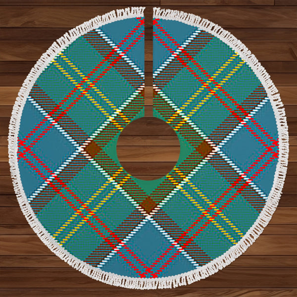 Colville District Clan Badge Tartan Christmas Tree Skirt