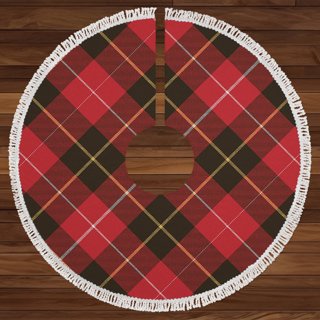 Connell Weathered Tartan Christmas Tree Skirt