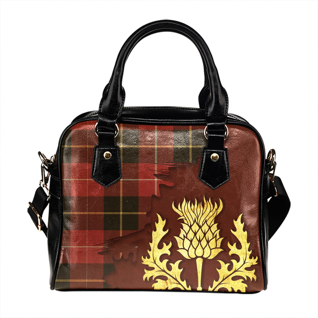 Connell Weathered Tartan Shoulder Handbag Thistle Oldest Style