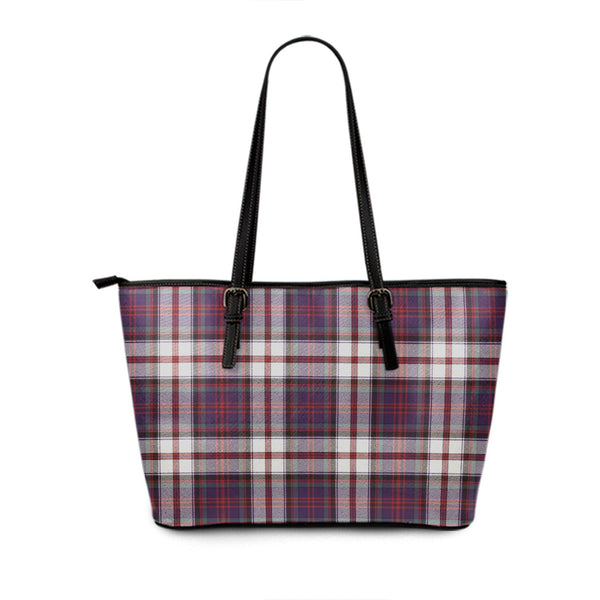 Cooper Dress 2 Weathered Tartan Leather Tote Bag