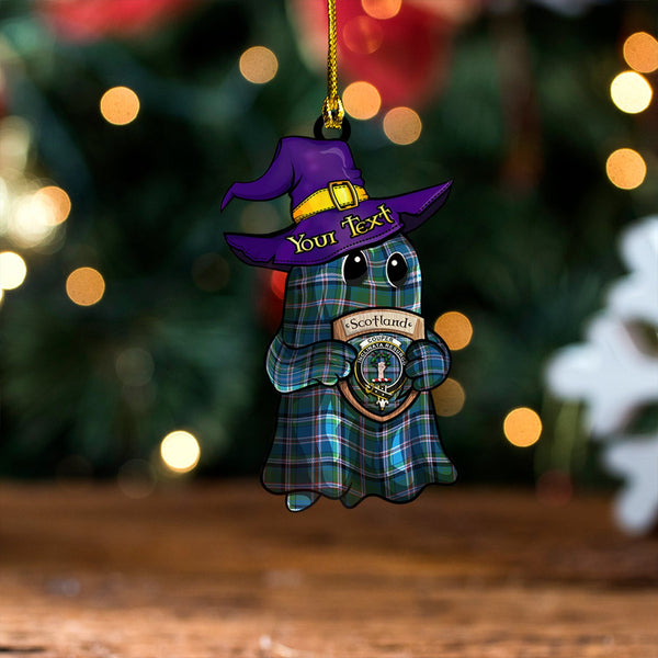 Couper (Cooper) Ancient Clan Badge Tartan Wood Acrylic Ornament Halloween Ghost