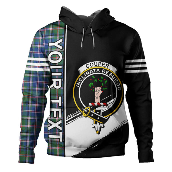 Couper (Cooper) Modern Clan Badge Tartan Hoodie Quarter Style Personalized