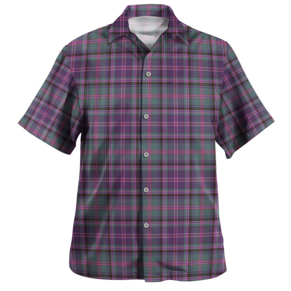 Couper (Cooper) Weathered Clan Badge Tartan Hawaiian Shirt