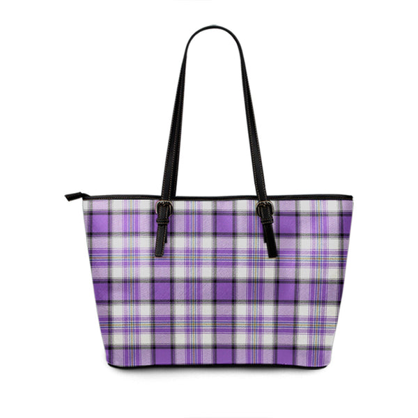 Craig Paisley (Craigie Paisley) Ancient Tartan Leather Tote Bag