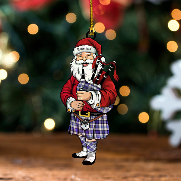 Craig Paisley (Craigie Paisley) Modern Tartan Wood Acrylic Ornament Santa Personalized