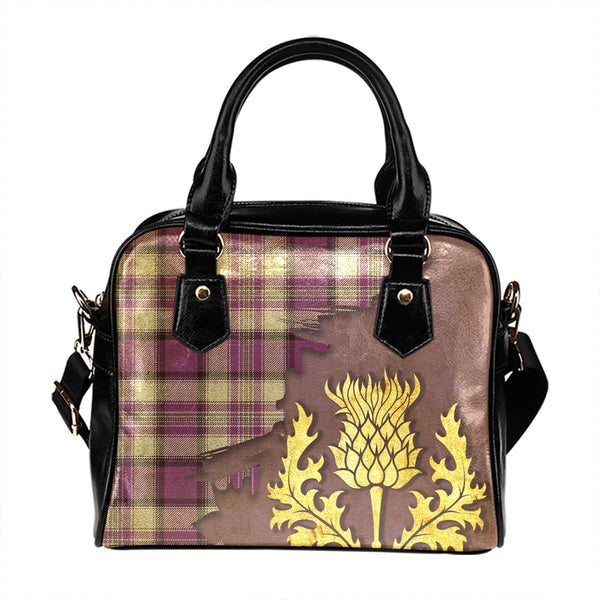 Craig Paisley (Craigie Paisley) Weathered Tartan Shoulder Handbag Thistle Oldest Style