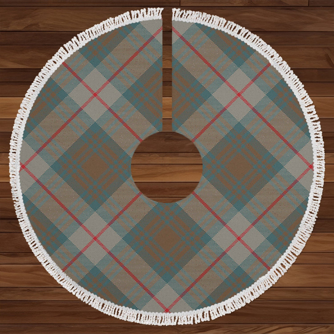 Cranston Weathered Clan Badge Tartan Christmas Tree Skirt