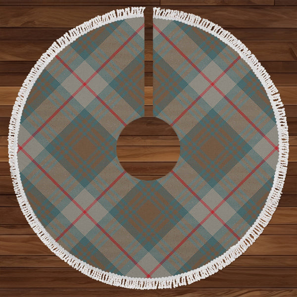 Cranston Weathered Clan Badge Tartan Christmas Tree Skirt