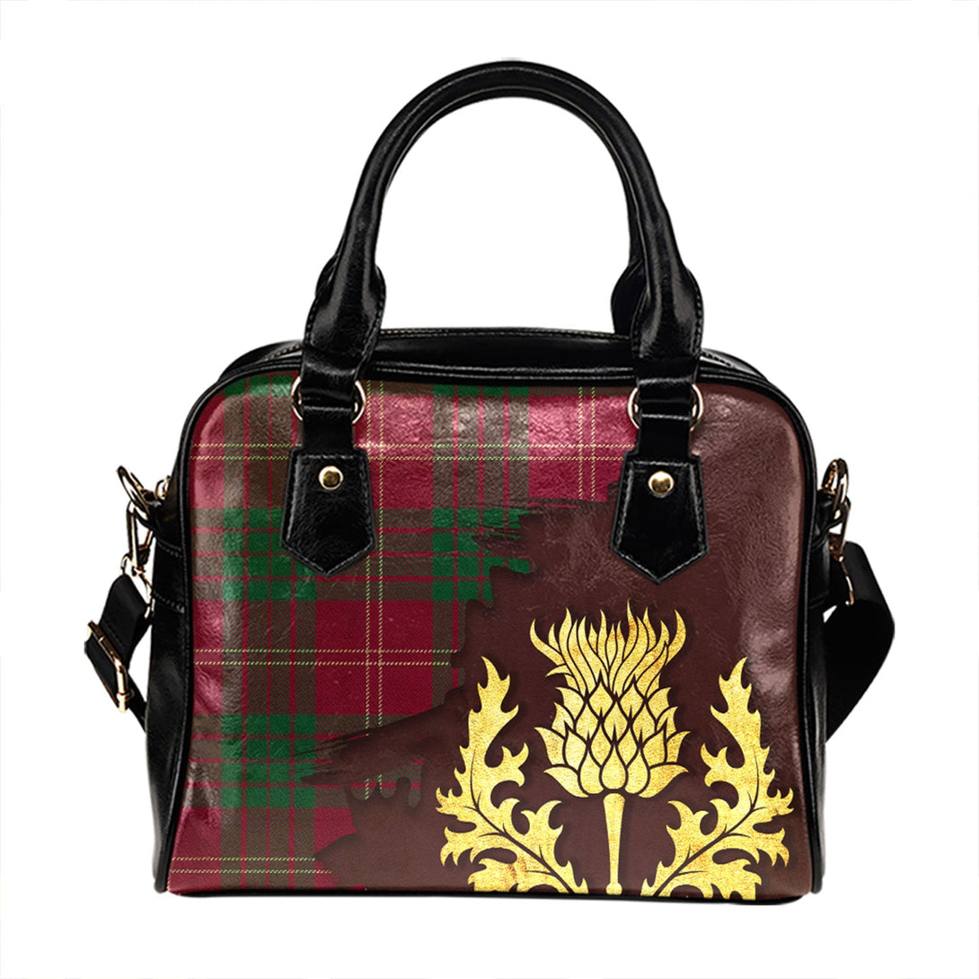 Crawford Red Modern Tartan Shoulder Handbag Thistle Oldest Style