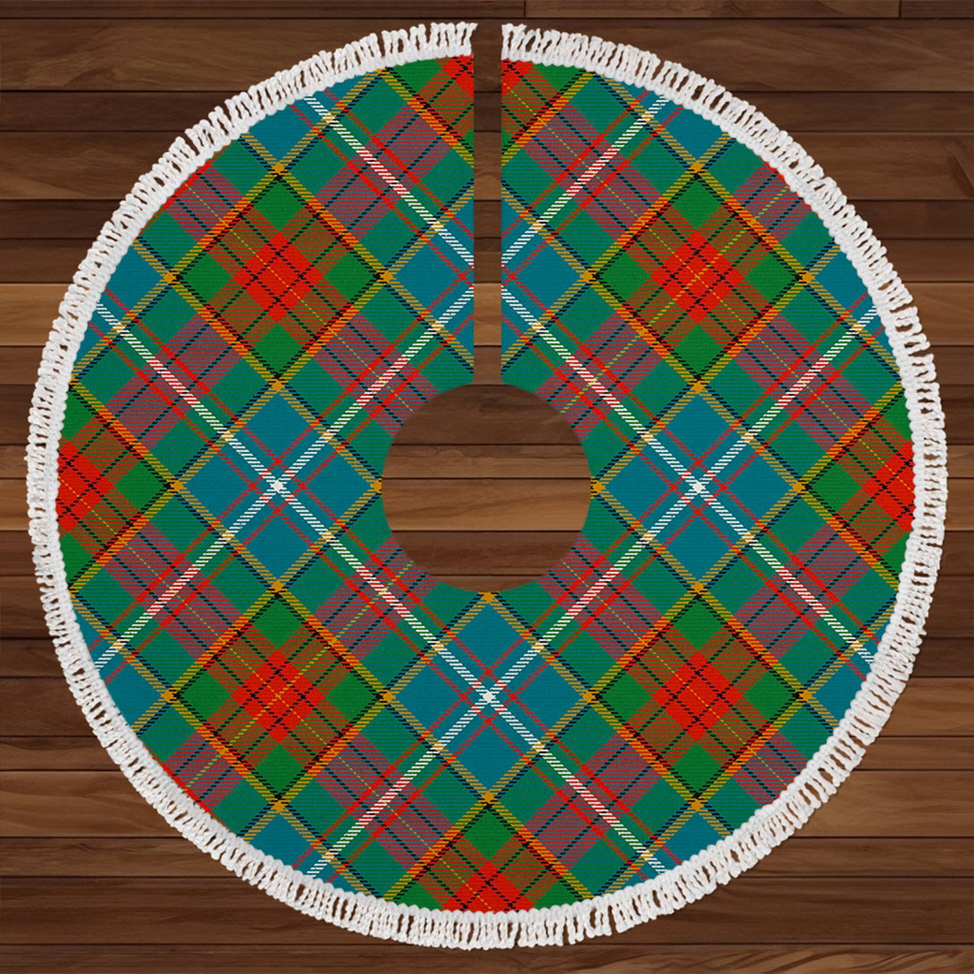 Crozier Ancient Clan Badge Tartan Christmas Tree Skirt