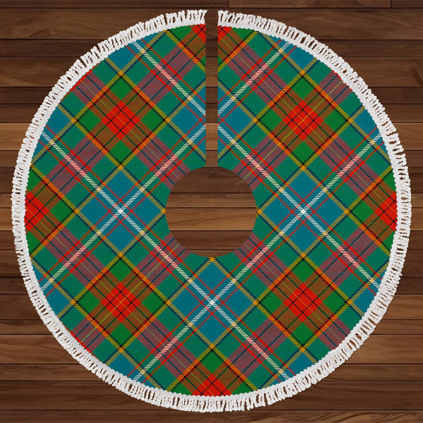 Crozier Ancient Clan Badge Tartan Christmas Tree Skirt