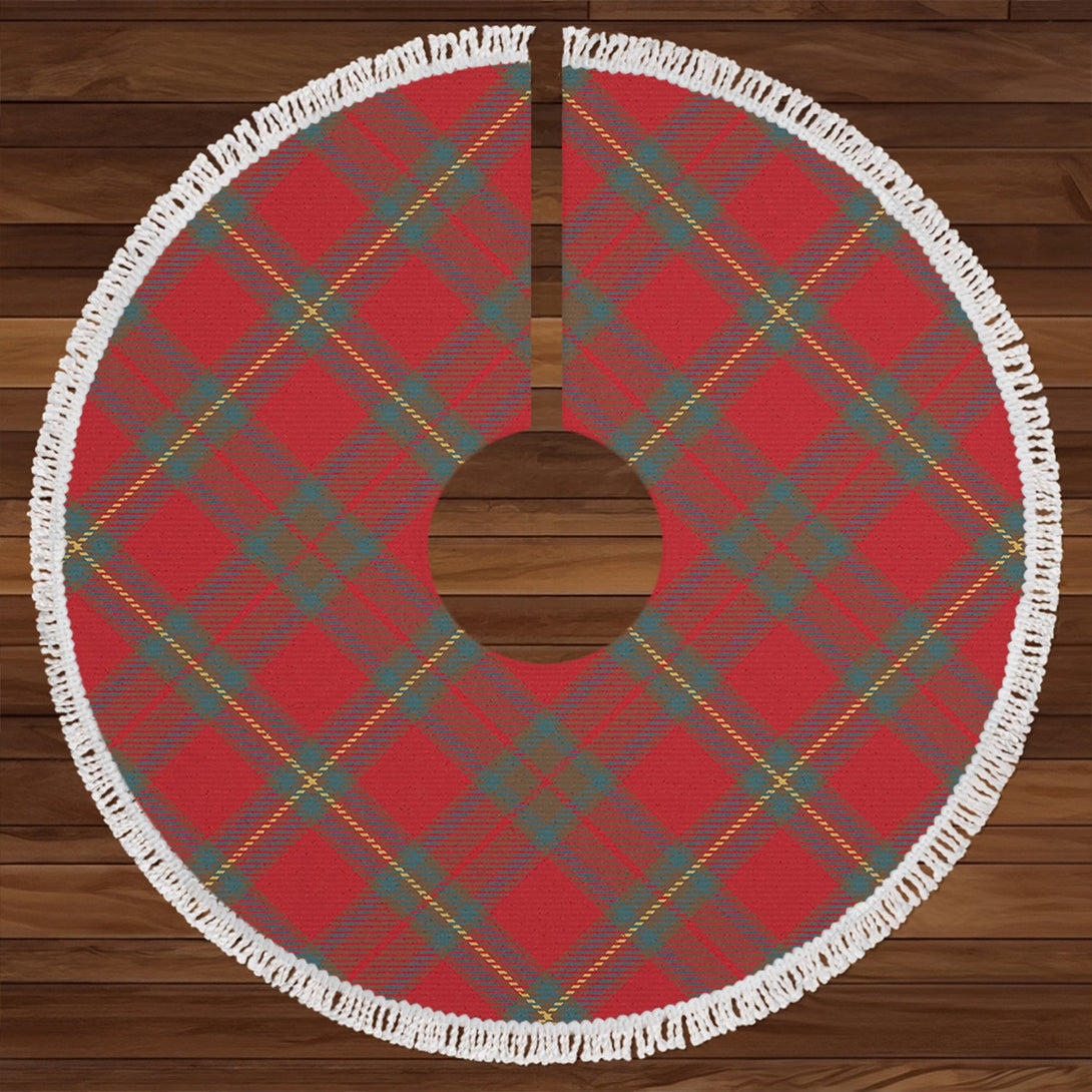 Cruikshank Weathered Clan Badge Tartan Christmas Tree Skirt