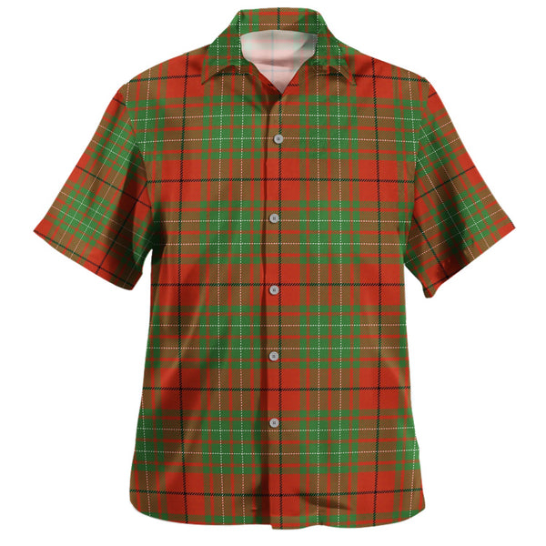 Cumming Ancient Clan Badge Tartan Hawaiian Shirt