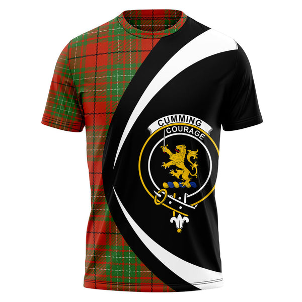 Cumming (MacAulay #2) Ancient Clan Badge Tartan T-Shirt Circle Style Personalized