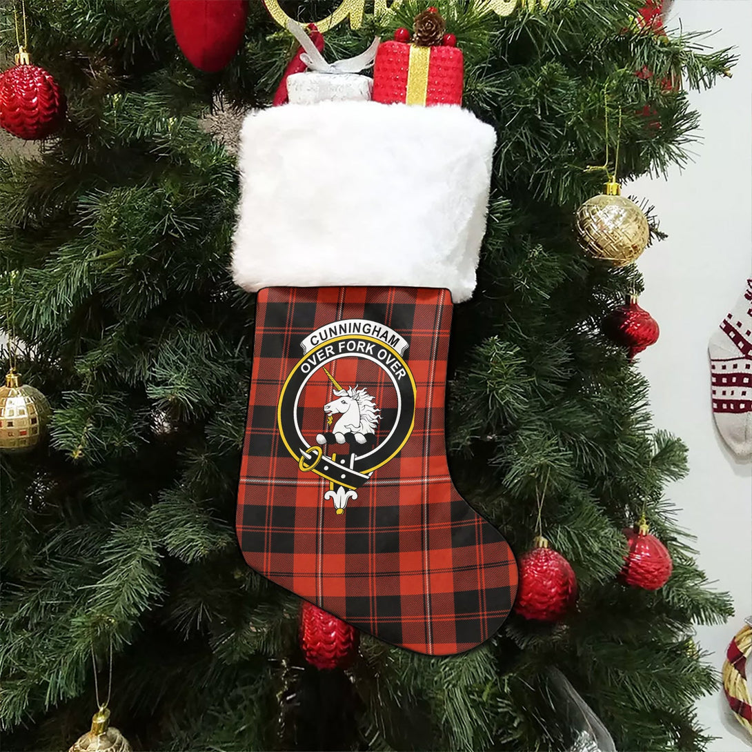 Cunningham Ancient Clan Badge Tartan Christmas Stocking