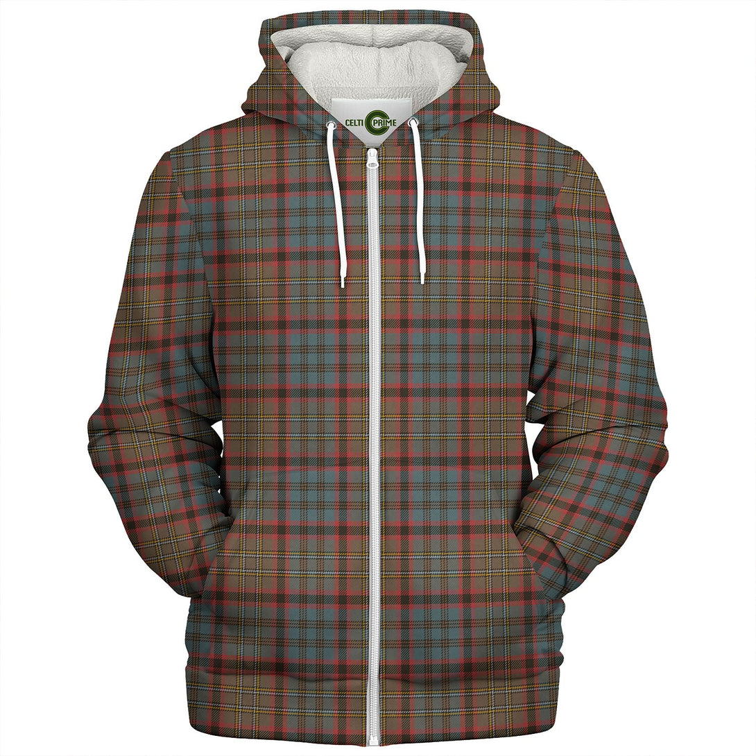 Cunningham Hunting Weathered Tartan Sherpa Hoodie