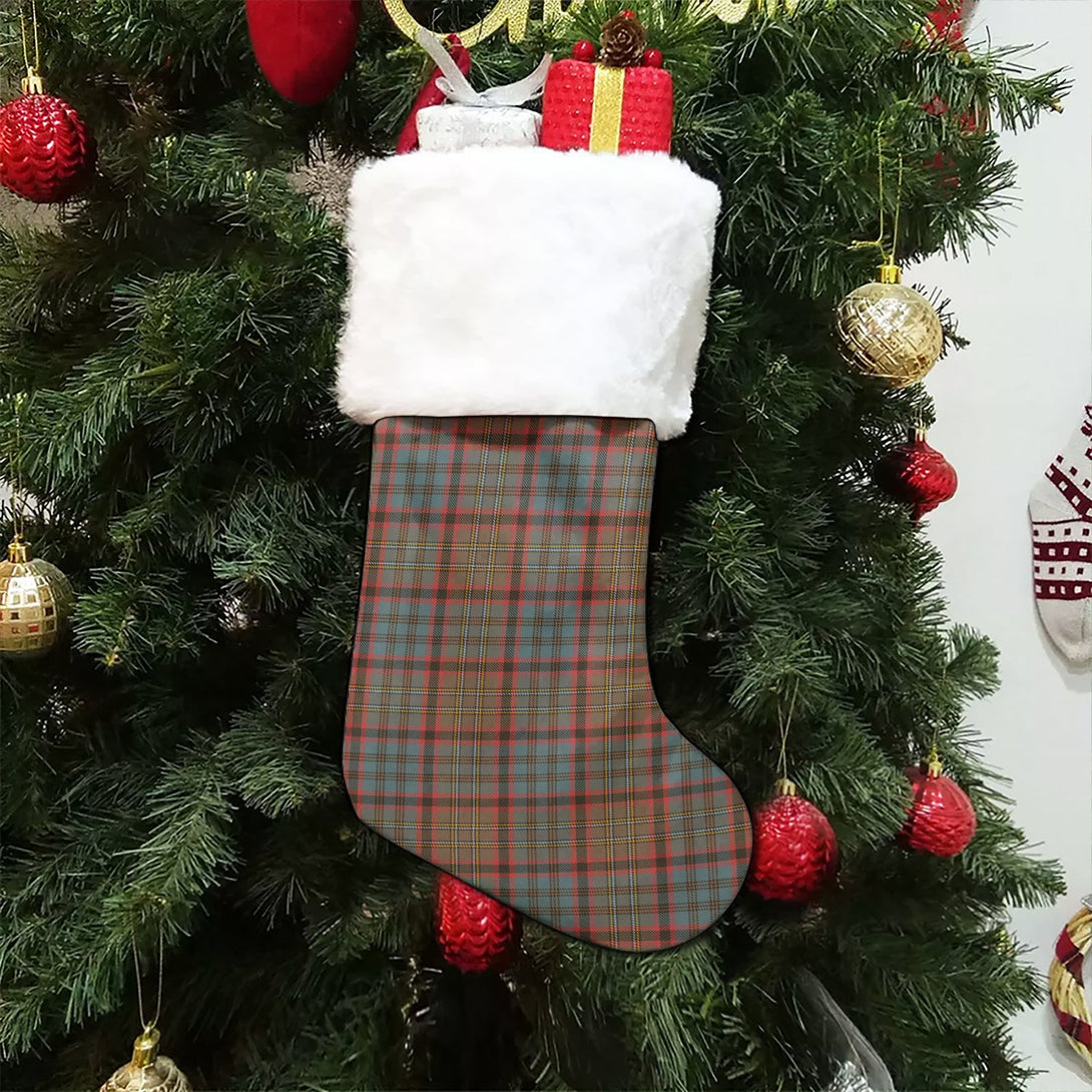 Cunningham Hunting Weathered Tartan Christmas Stocking