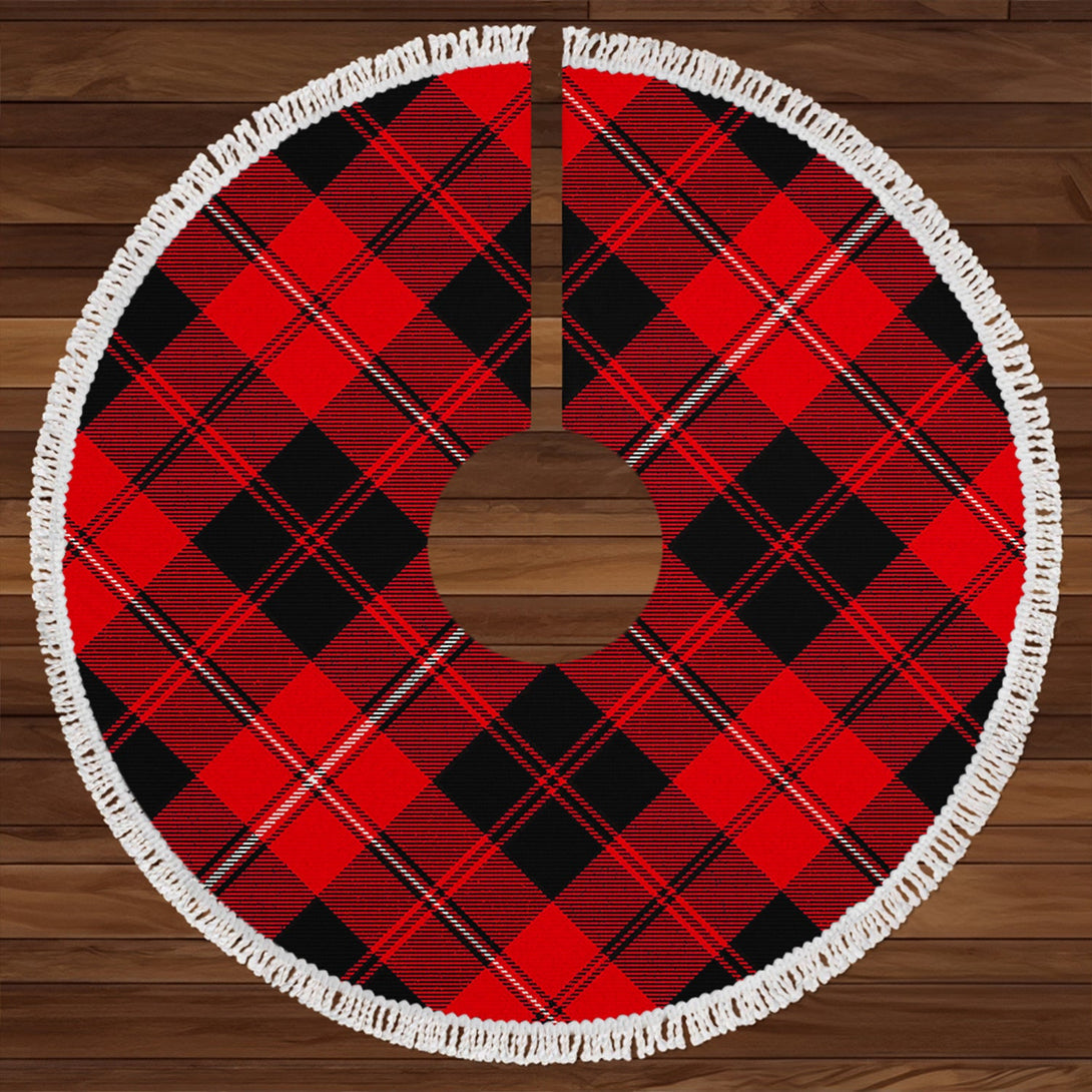 Cunningham Modern Clan Badge Tartan Christmas Tree Skirt