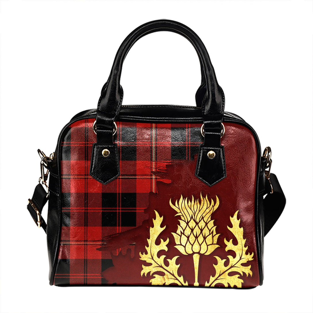 Cunningham Modern Tartan Shoulder Handbag Thistle Oldest Style