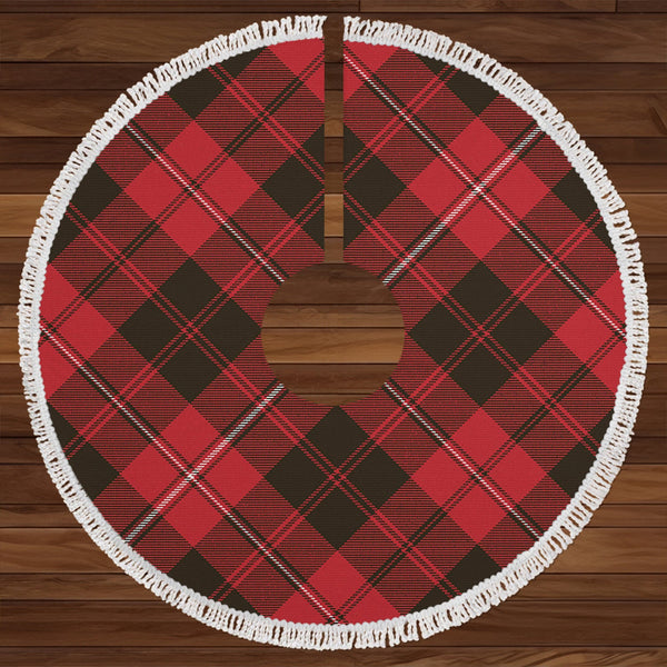 Cunningham Weathered Clan Badge Tartan Christmas Tree Skirt