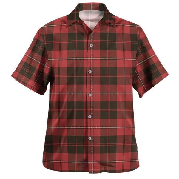 Cunningham Weathered Clan Badge Tartan Hawaiian Shirt