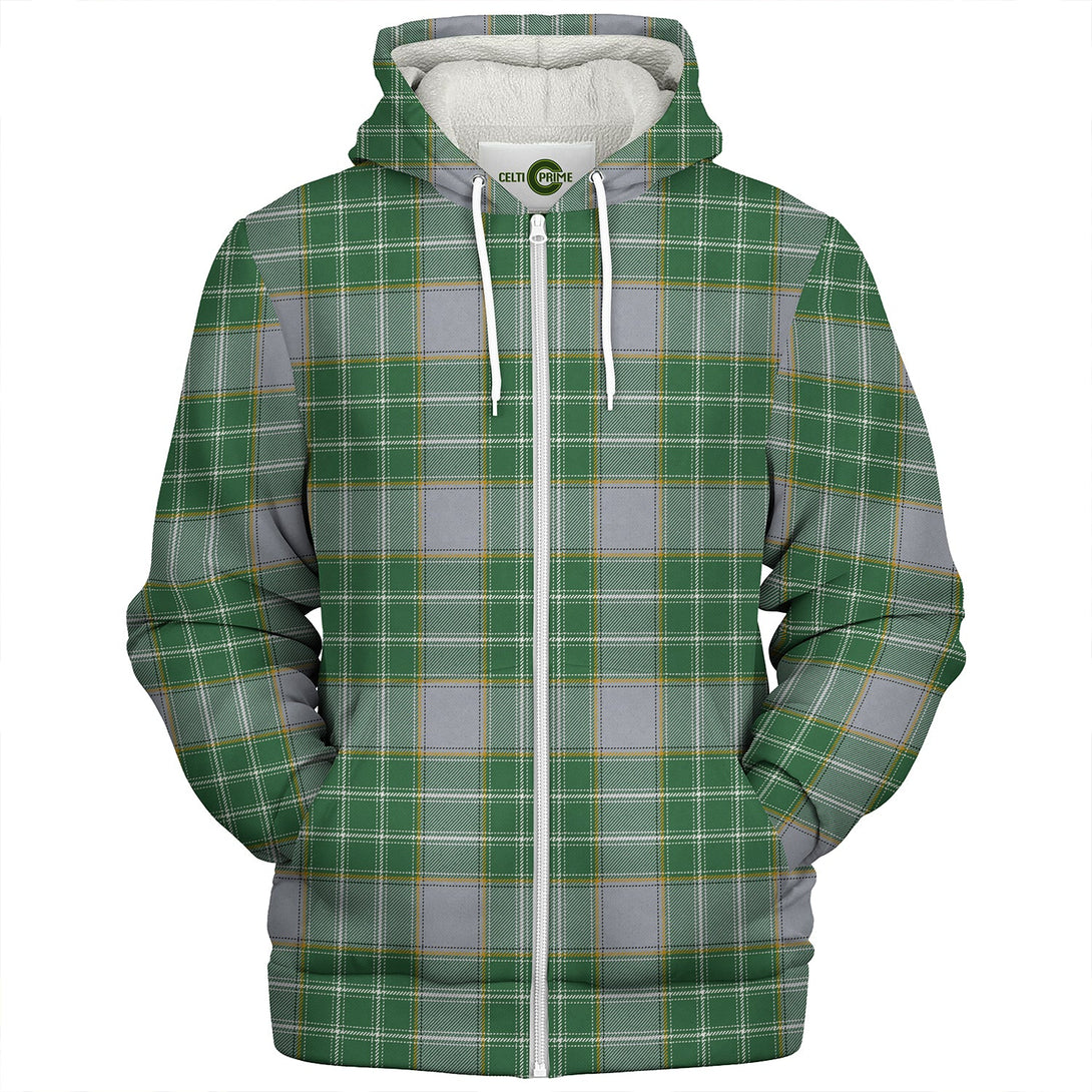 Currie Modern Clan Badge Tartan Sherpa Hoodie