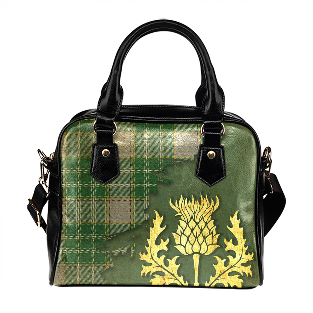 Currie Modern Tartan Shoulder Handbag Thistle Oldest Style