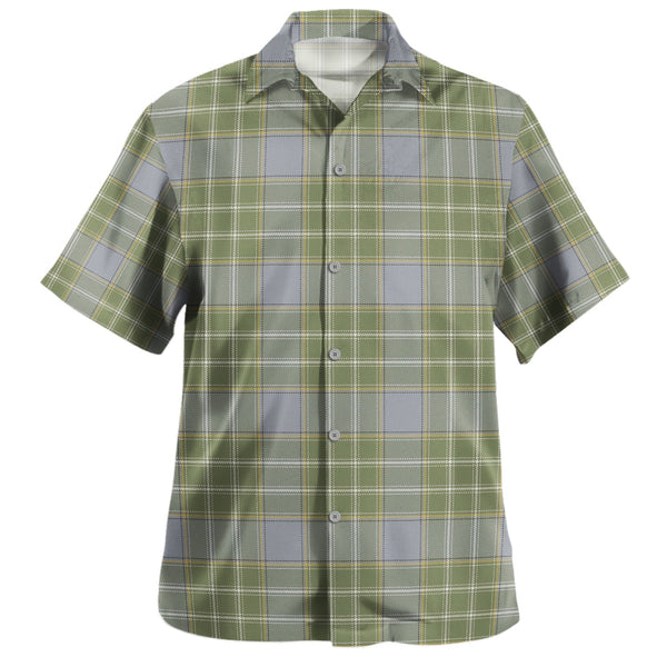 Currie Weathered Clan Badge Tartan Hawaiian Shirt