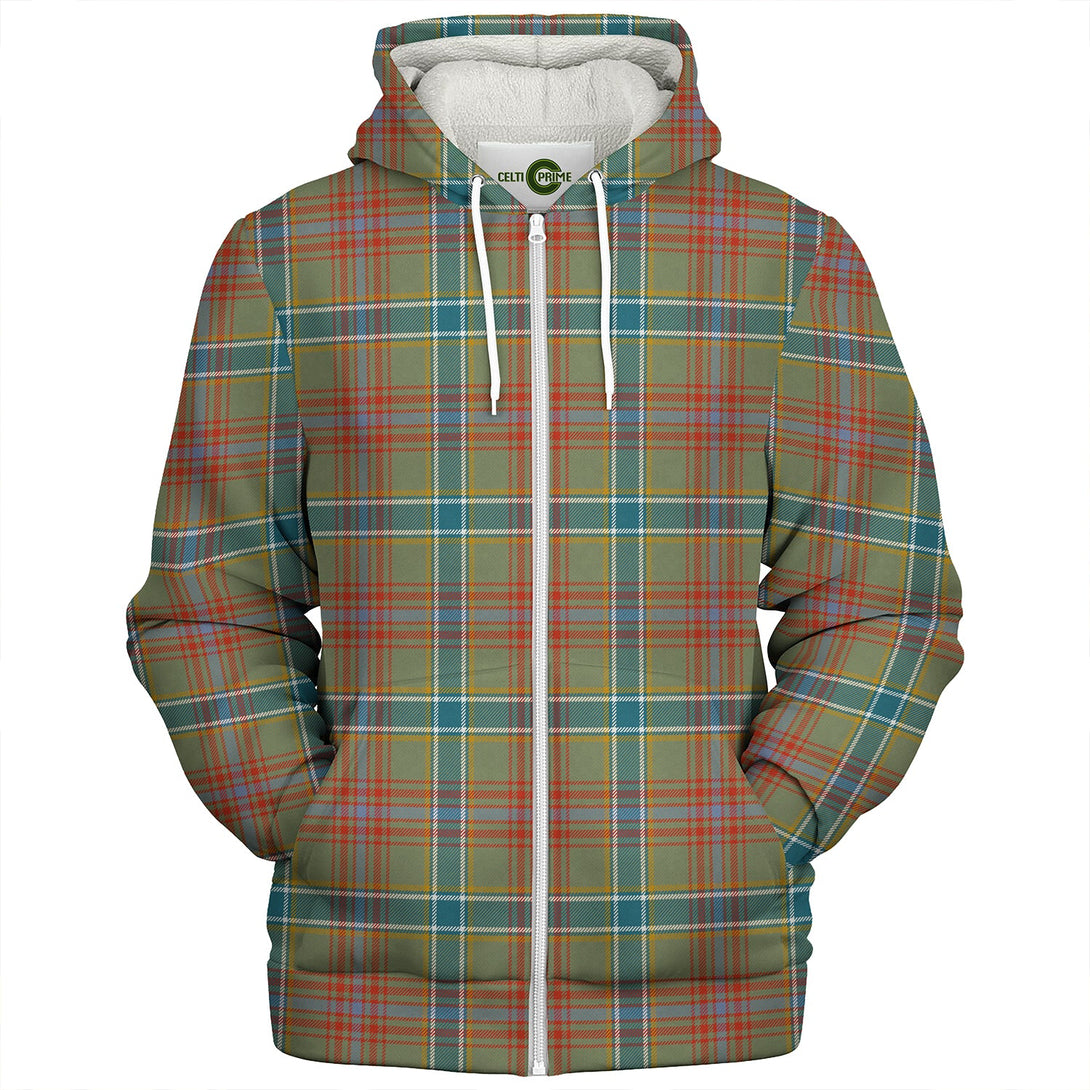 Currie of Arran Ancient Clan Badge Tartan Sherpa Hoodie