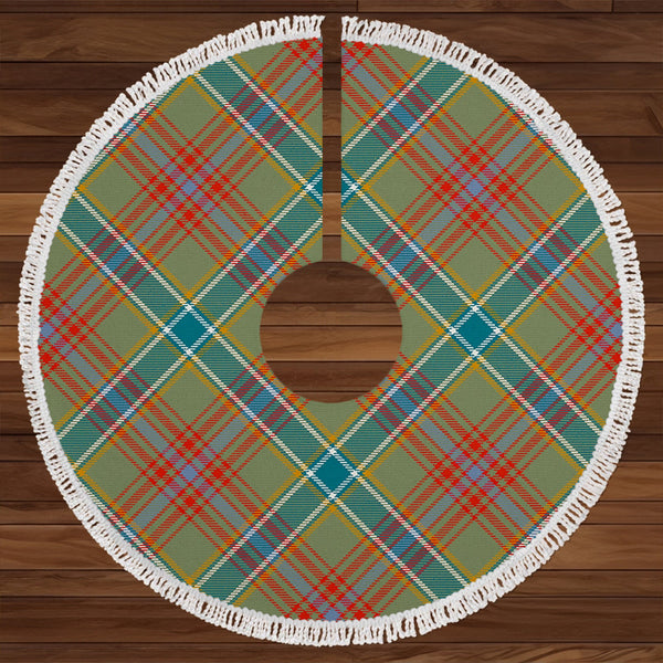 Currie of Arran Ancient Clan Badge Tartan Christmas Tree Skirt