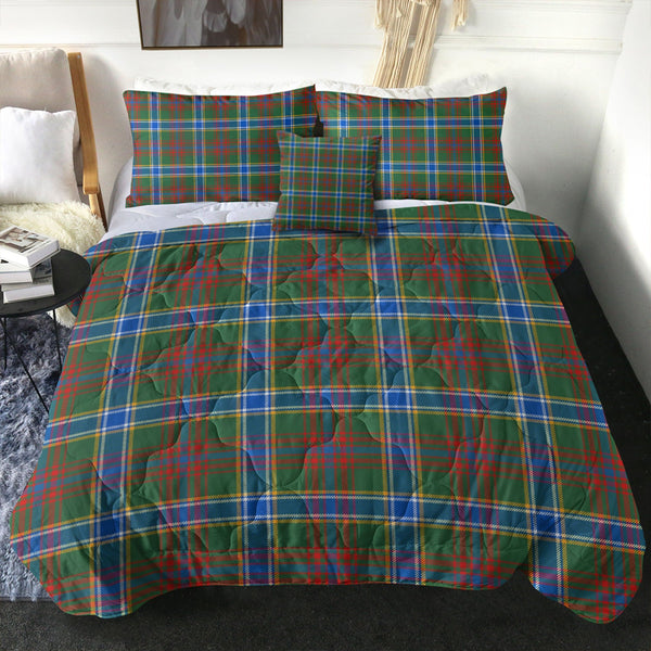 Currie of Arran Modern Clan Badge Tartan Comforter