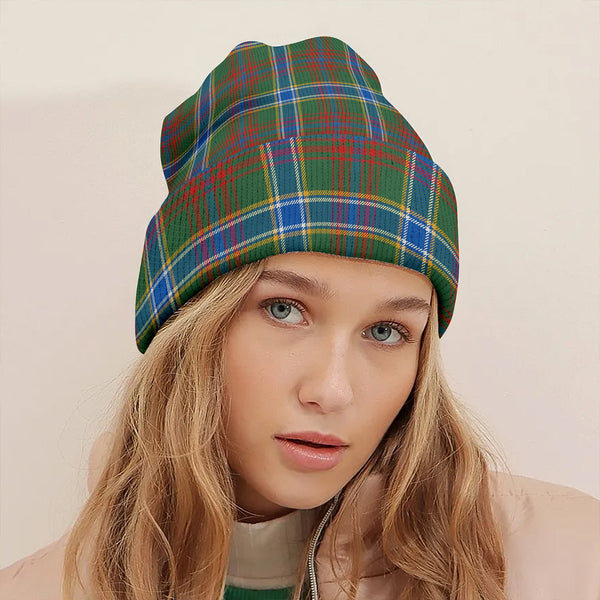 Currie of Arran Modern Clan Badge Tartan Knitted Beanie