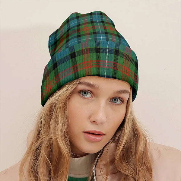 Curry (Currie) Ancient Clan Badge Tartan Knitted Beanie