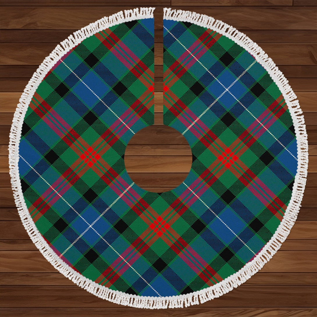 Curry (Currie) Modern Clan Badge Tartan Christmas Tree Skirt