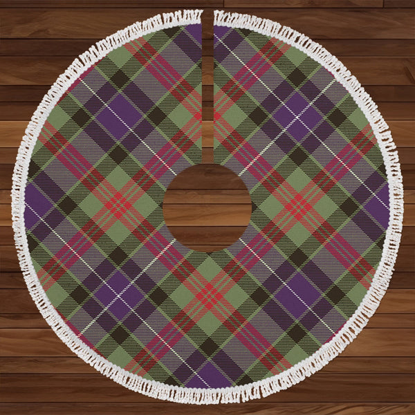 Curry (Currie) Weathered Clan Badge Tartan Christmas Tree Skirt