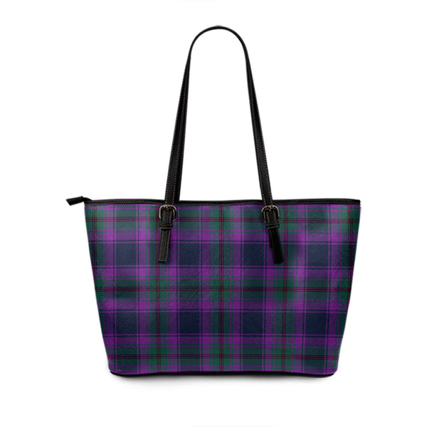 Dalgliesh Modern Tartan Leather Tote Bag