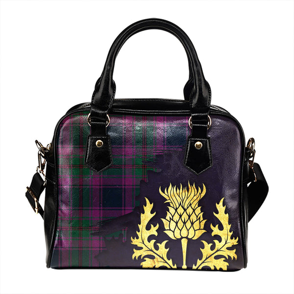 Dalgliesh Modern Tartan Shoulder Handbag Thistle Oldest Style