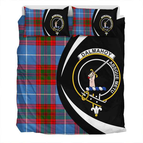 Dalmahoy Clan Badge Tartan Bedding Set Circle Style