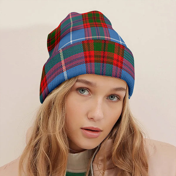 Dalmahoy Clan Badge Tartan Knitted Beanie