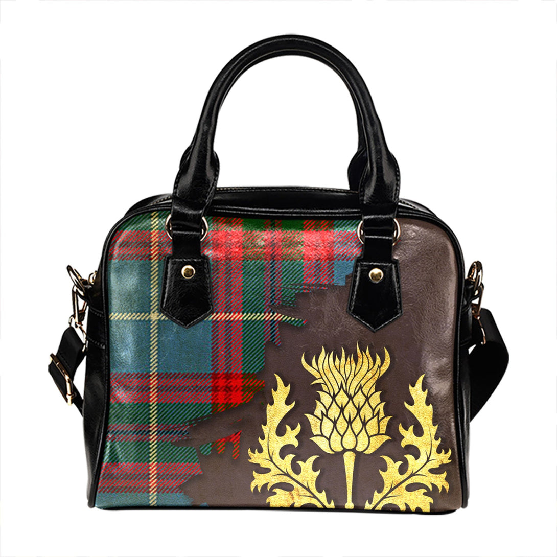 Dalmahoy Tartan Shoulder Handbag Thistle Oldest Style