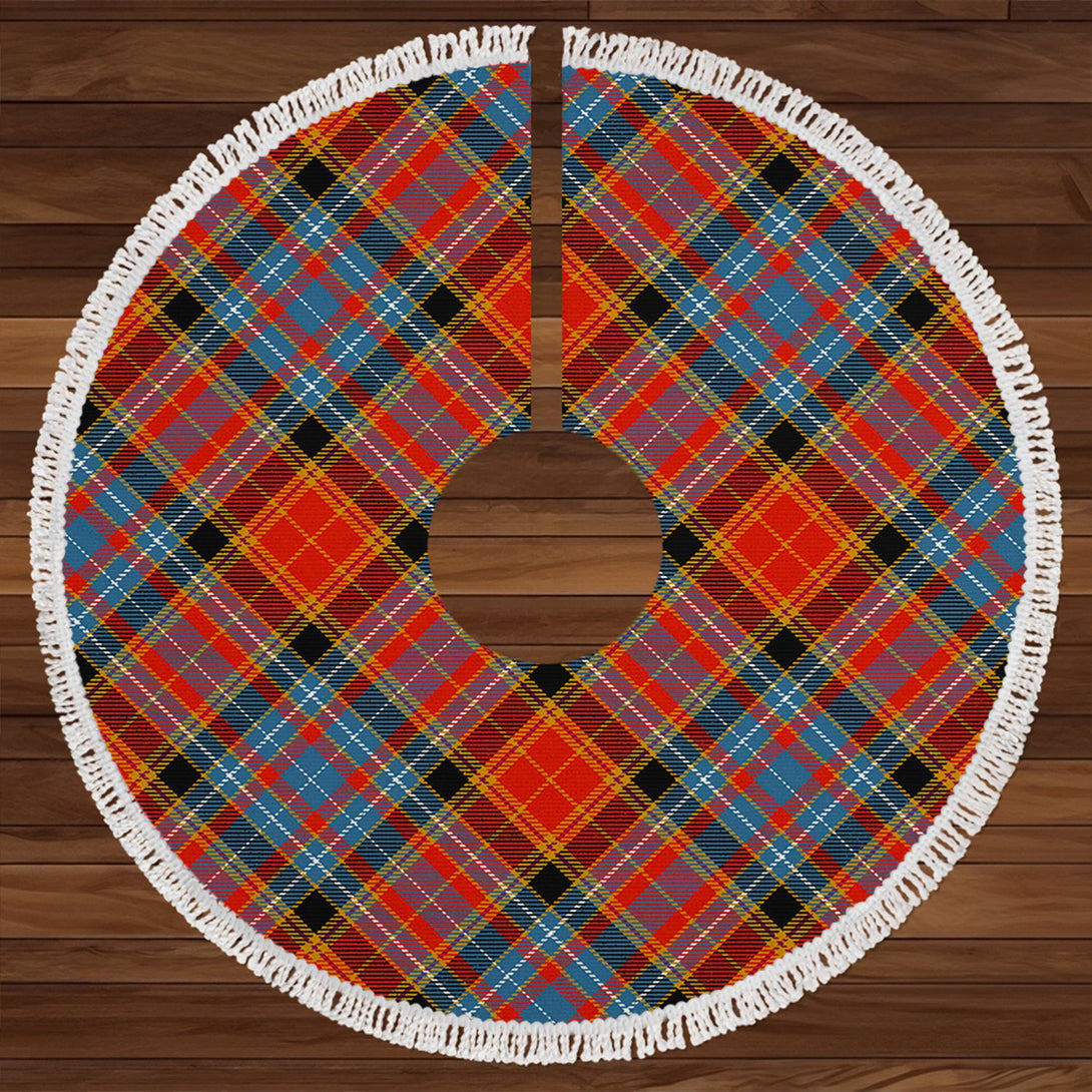 Dalrymple of Castleton Ancient Clan Badge Tartan Christmas Tree Skirt