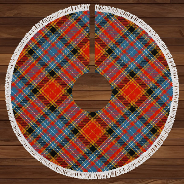 Dalrymple of Castleton Ancient Clan Badge Tartan Christmas Tree Skirt