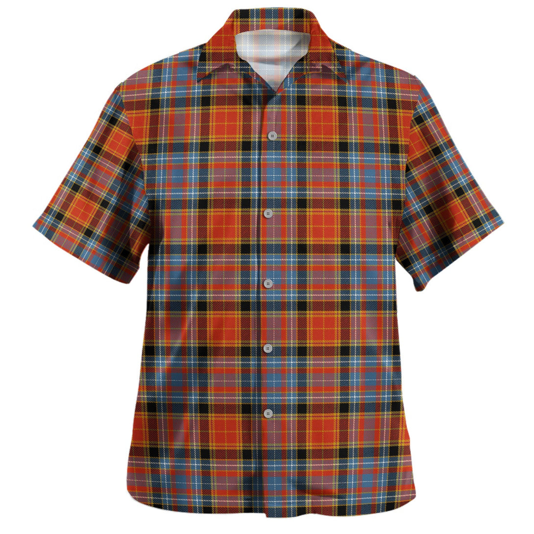 Dalrymple of Castleton Ancient Clan Badge Tartan Hawaiian Shirt