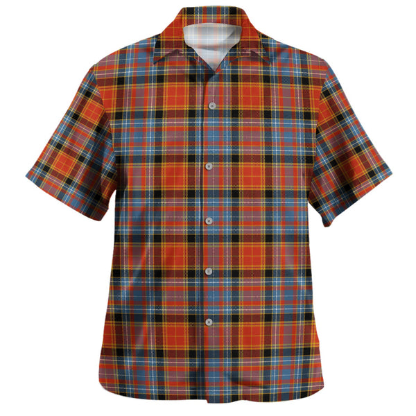 Dalrymple of Castleton Ancient Clan Badge Tartan Hawaiian Shirt