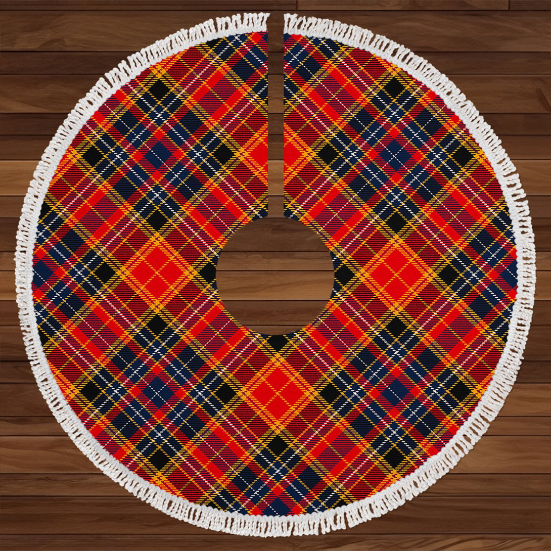 Dalrymple of Castleton Modern Clan Badge Tartan Christmas Tree Skirt