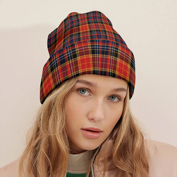 Dalrymple of Castleton Modern Clan Badge Tartan Knitted Beanie