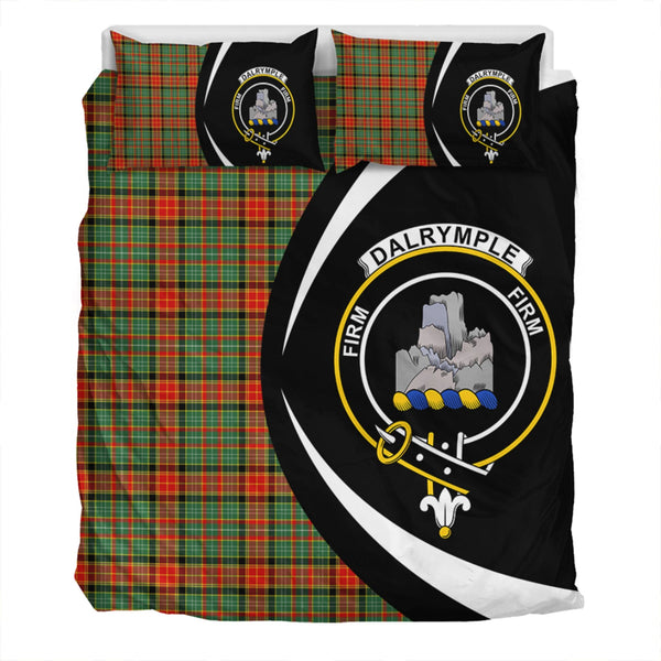 Dalrymple of Castleton #2 Modern Clan Badge Tartan Bedding Set Circle Style